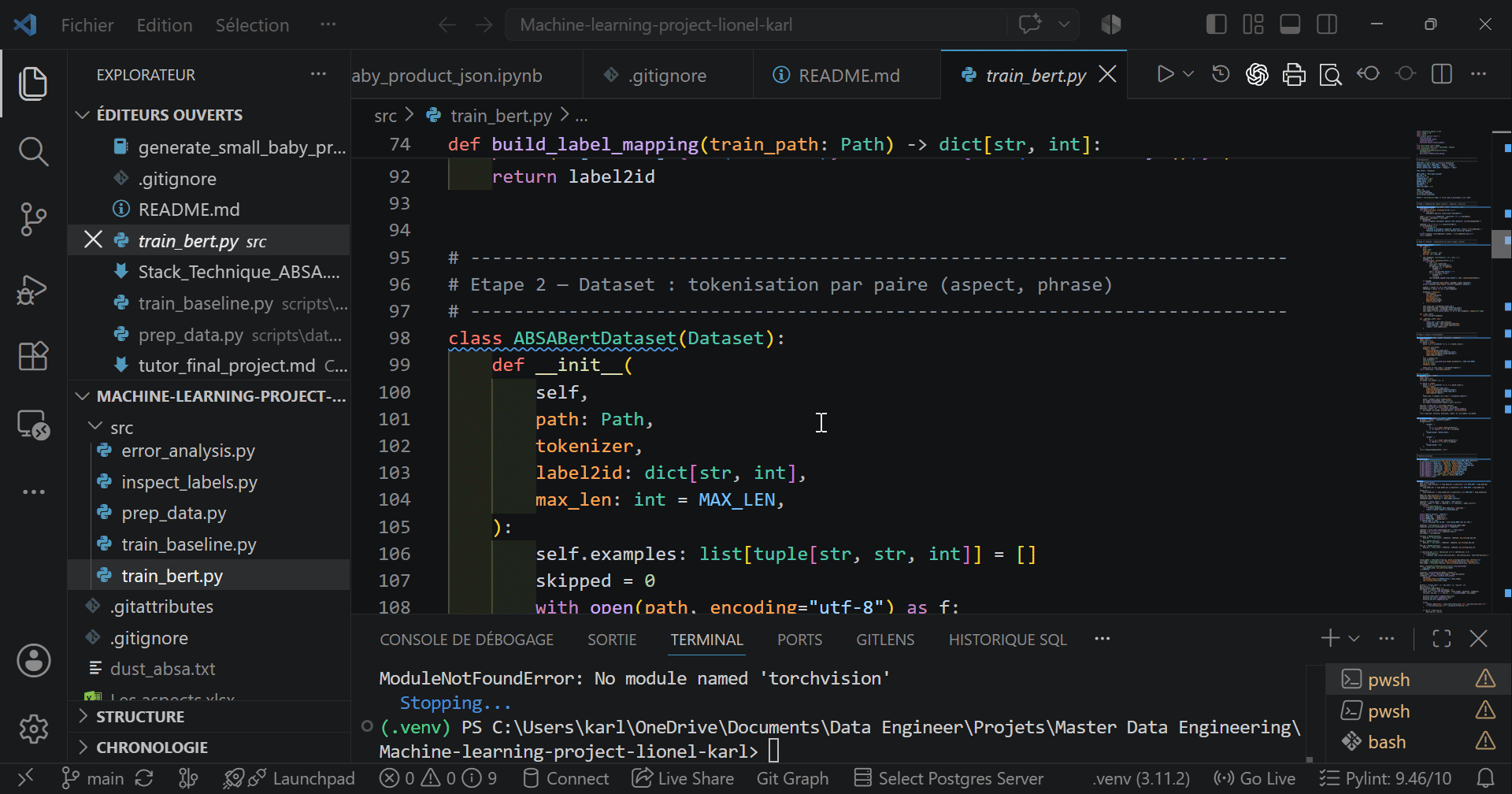 Capture animée de l'application Streamlit d'analyse d'avis clients
